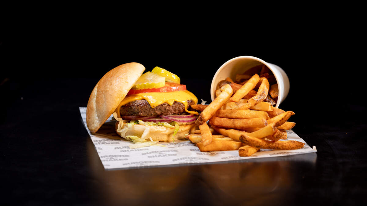 The star of the new Burgers & Shakes: burgers (and fries, of course). The star of the new Burgers & Shakes: burgers (and fries, of course).
